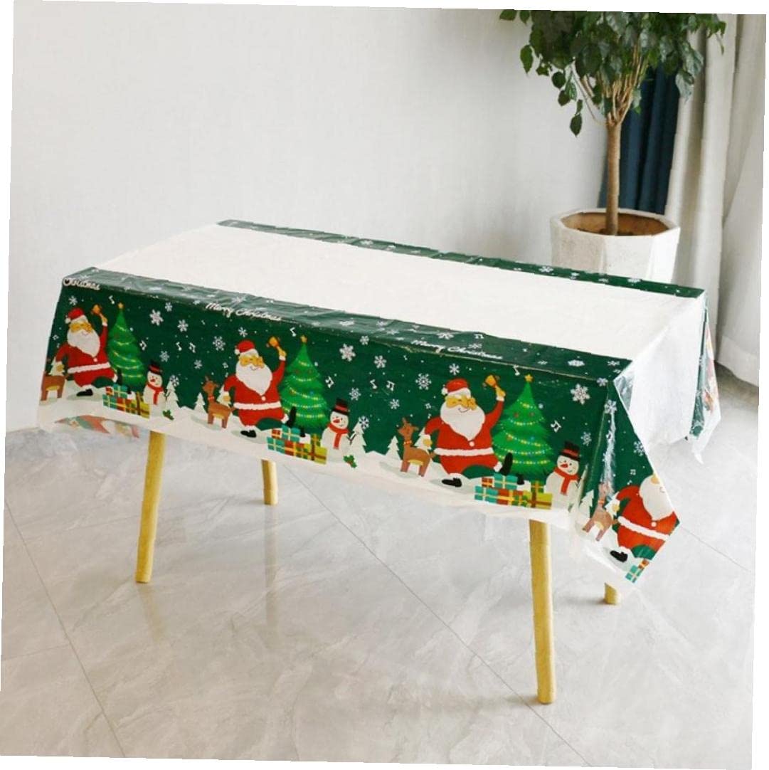 Amazon | クリスマステーブルクロス サンタクロース 雪だるま テーブル