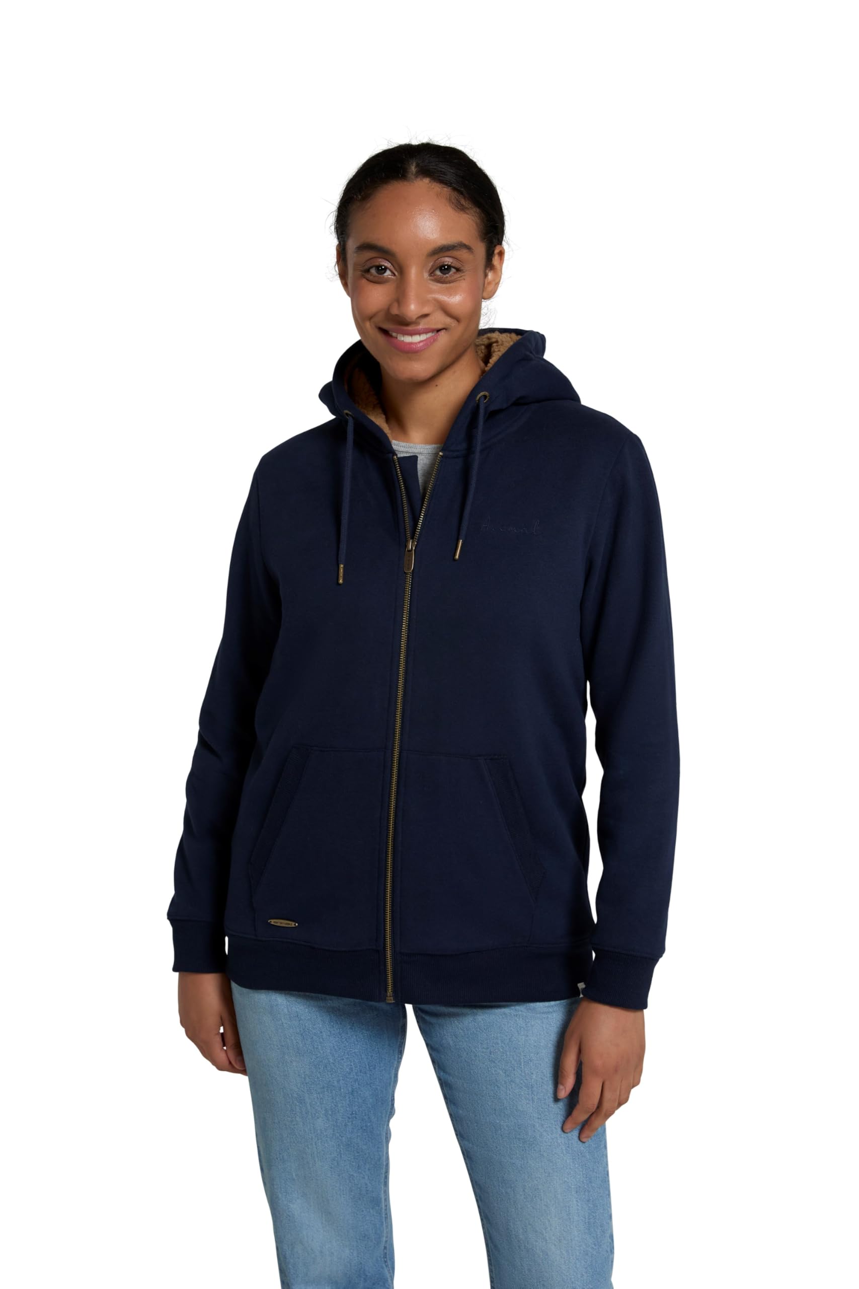 Animal Women's Navy Zuri Hoodie - Warm & Cosy Sweatshirt With Kangaroo Pocket & Adjustable Hood - Autumn Winter, Walking, Holiday & Outdoors Size 8