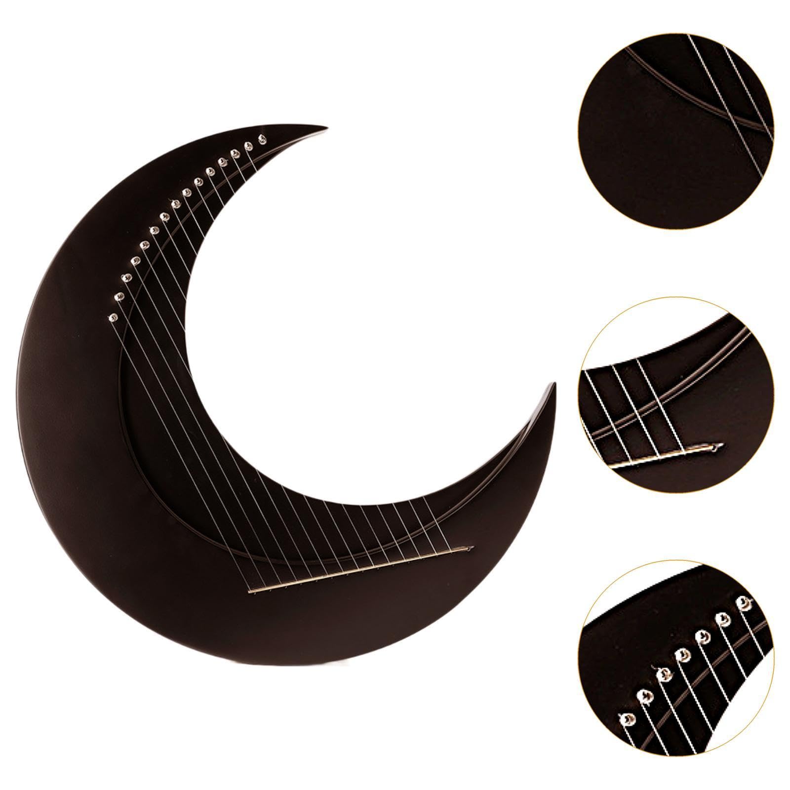 #N/a Lyres Harp de 15 Cuerdas Instrumento Elegante Inspiración Mitológica Caja Musical Cuerda Orquestal Adecuado para Músicos Principiantes
