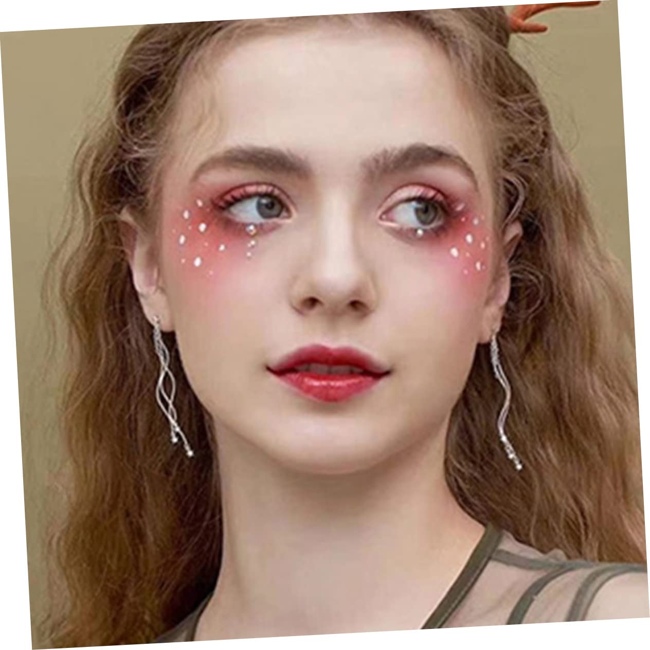 FRCOLOR 25juegos Pegatinas Faciales De Piedras Brillantes Autoadhesivas De Gemas Para Decoración De Maquillaje Festivales y Fiestas