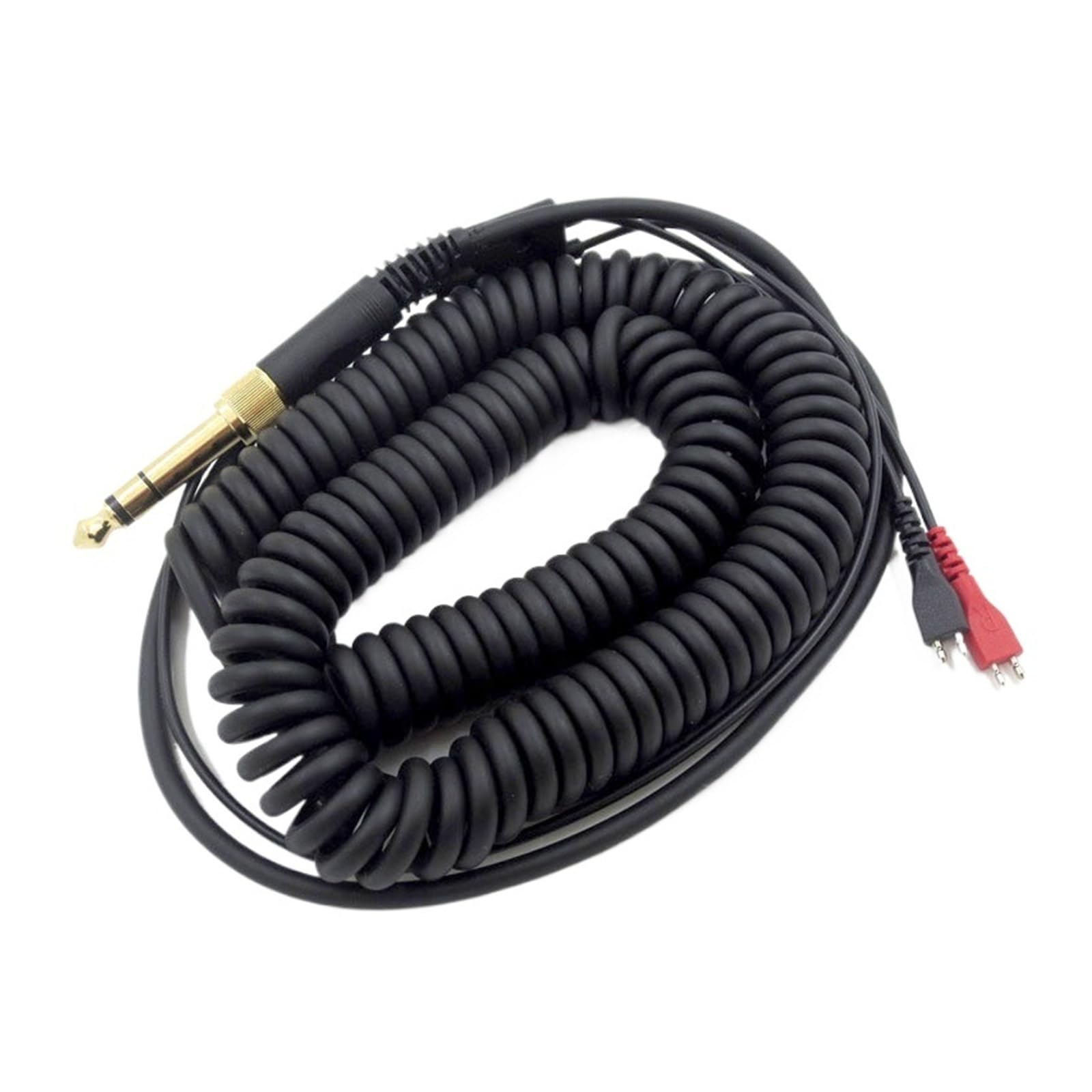 Genérico Cable for auriculares HD25 HD560 HD540 HD480 HD430 414 HD250, adaptador de repuesto, auriculares con resorte en espiral