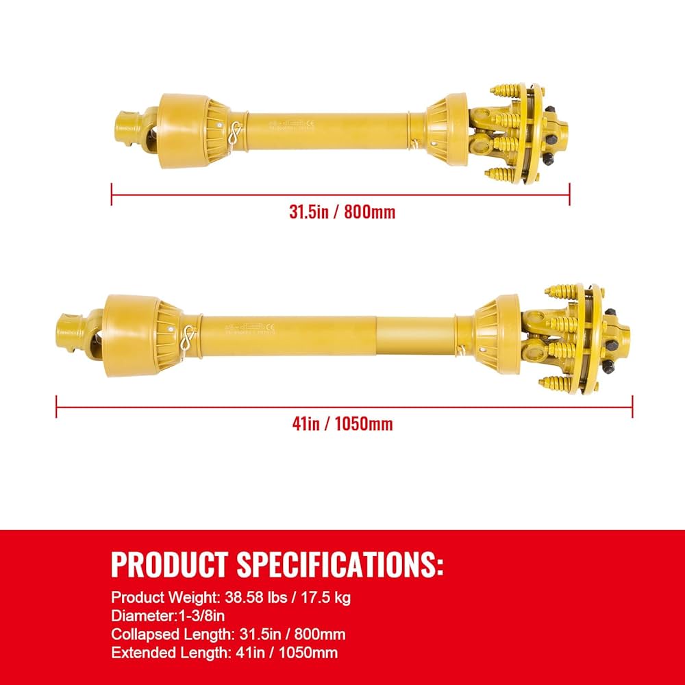 Amazon.com: Happybuy PTO Shaft, 1-3/8