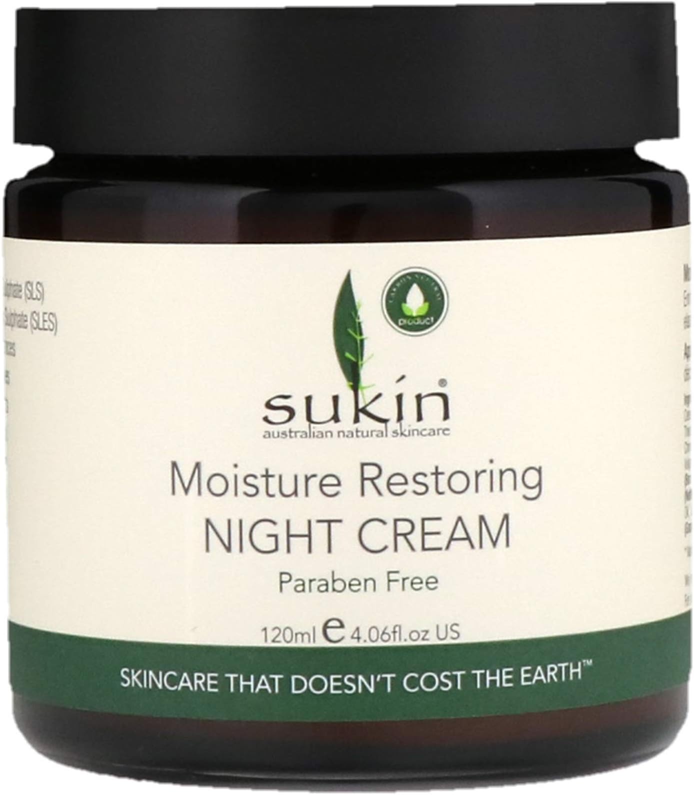 Sukin, Moisture Restoring Night Cream, 4.06 fl oz (120 ml)