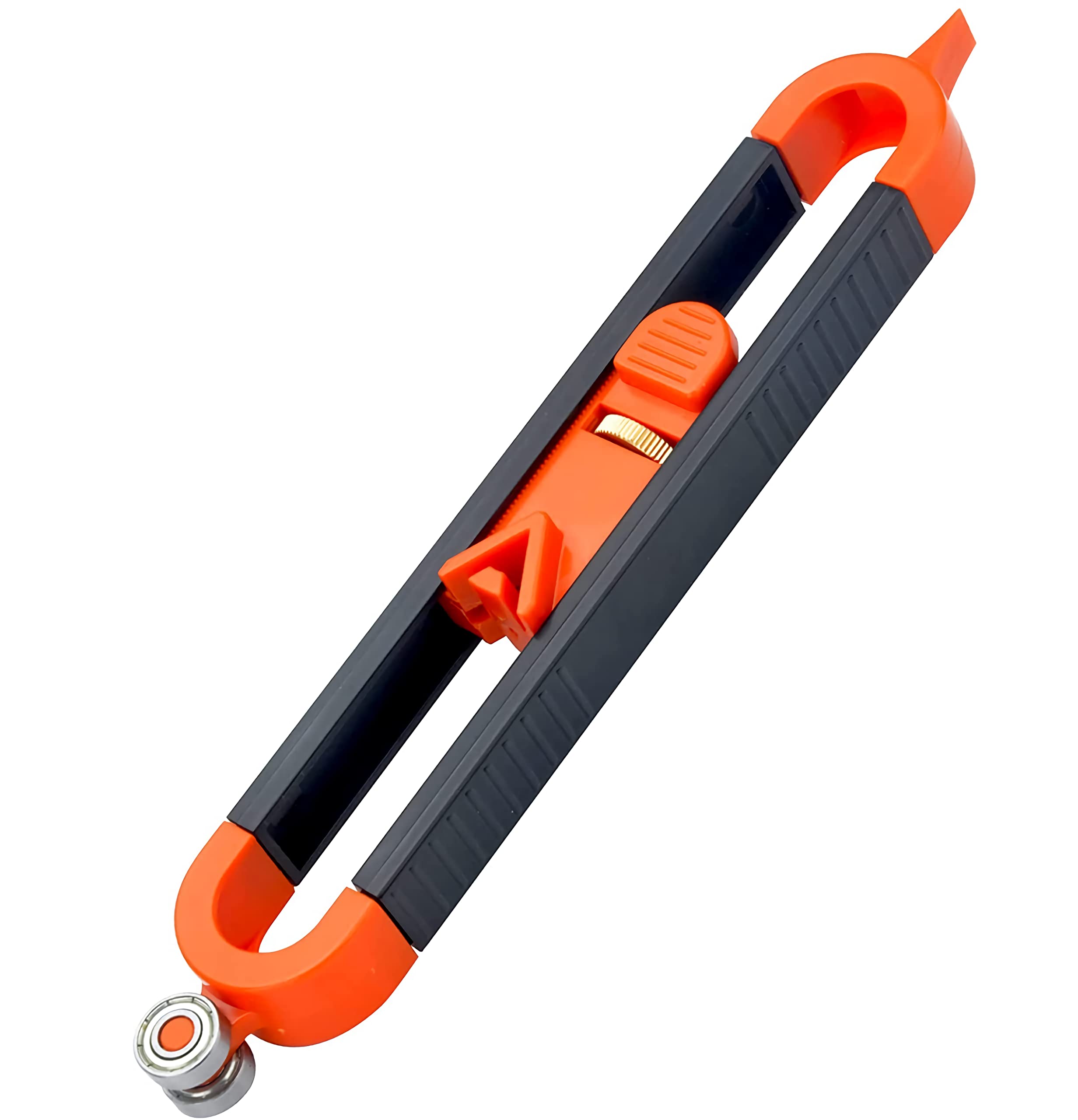 Contour Gauge Profile Scribing Ruler, Orange