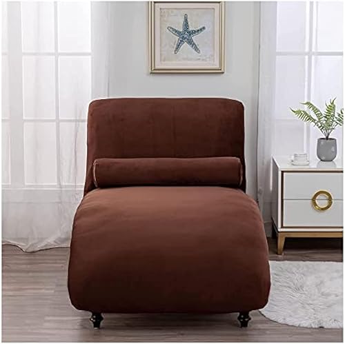 Miniatura 6 de Funda de terciopelo para tumbona grande sin brazos, funda para tumbona larga y curva, protector de muebles de mascotas, lavable a máquina, funda