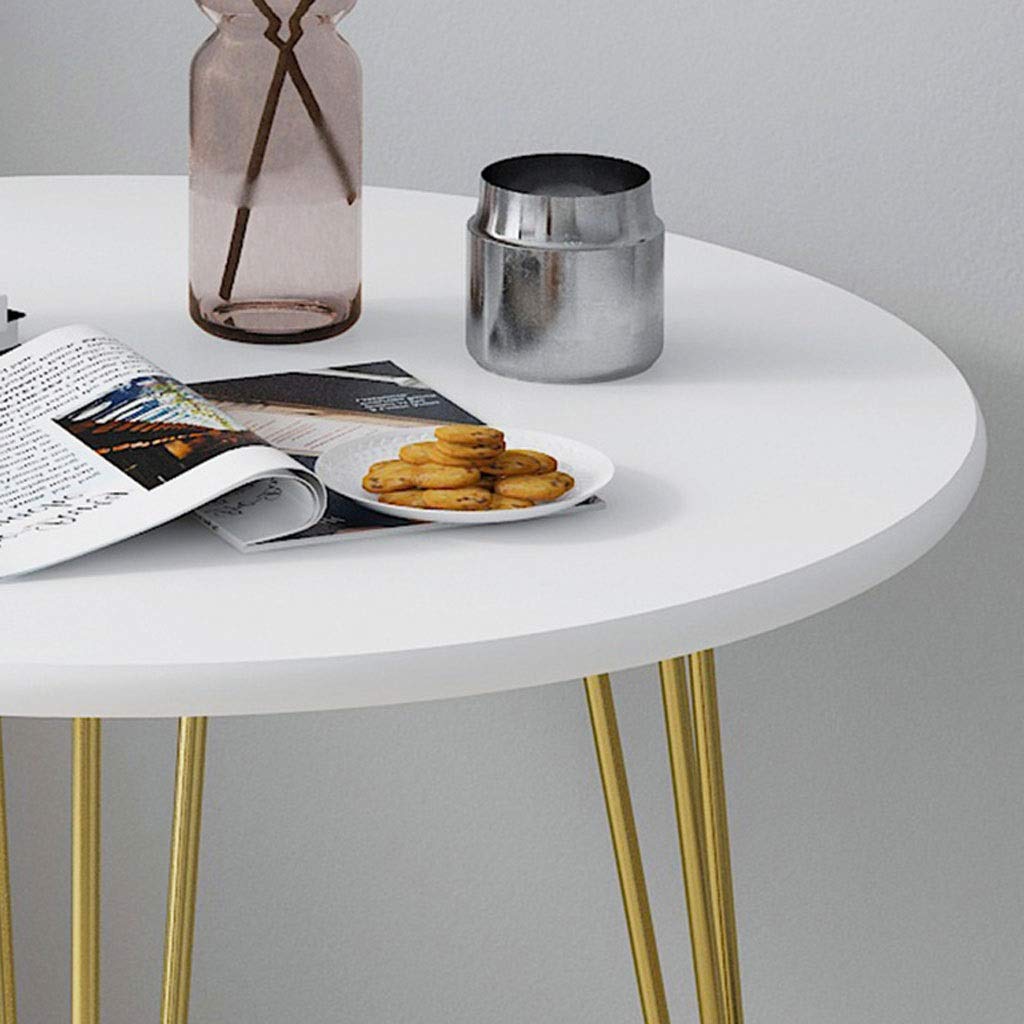 Mesa de centro redonda pequeña de estilo nórdico, mesa de ocio de diseño simple para sala de estar y dormitorio, ideal para té y café