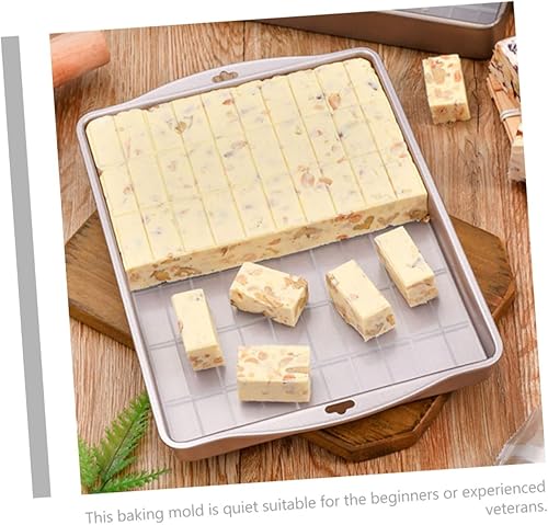 Miniatura 9 de Alipis Molde para turrón, plancha de acero inoxidable, antiadherente, bandeja para tartas, moldes para tartas, herramientas de pastelería de turrón,