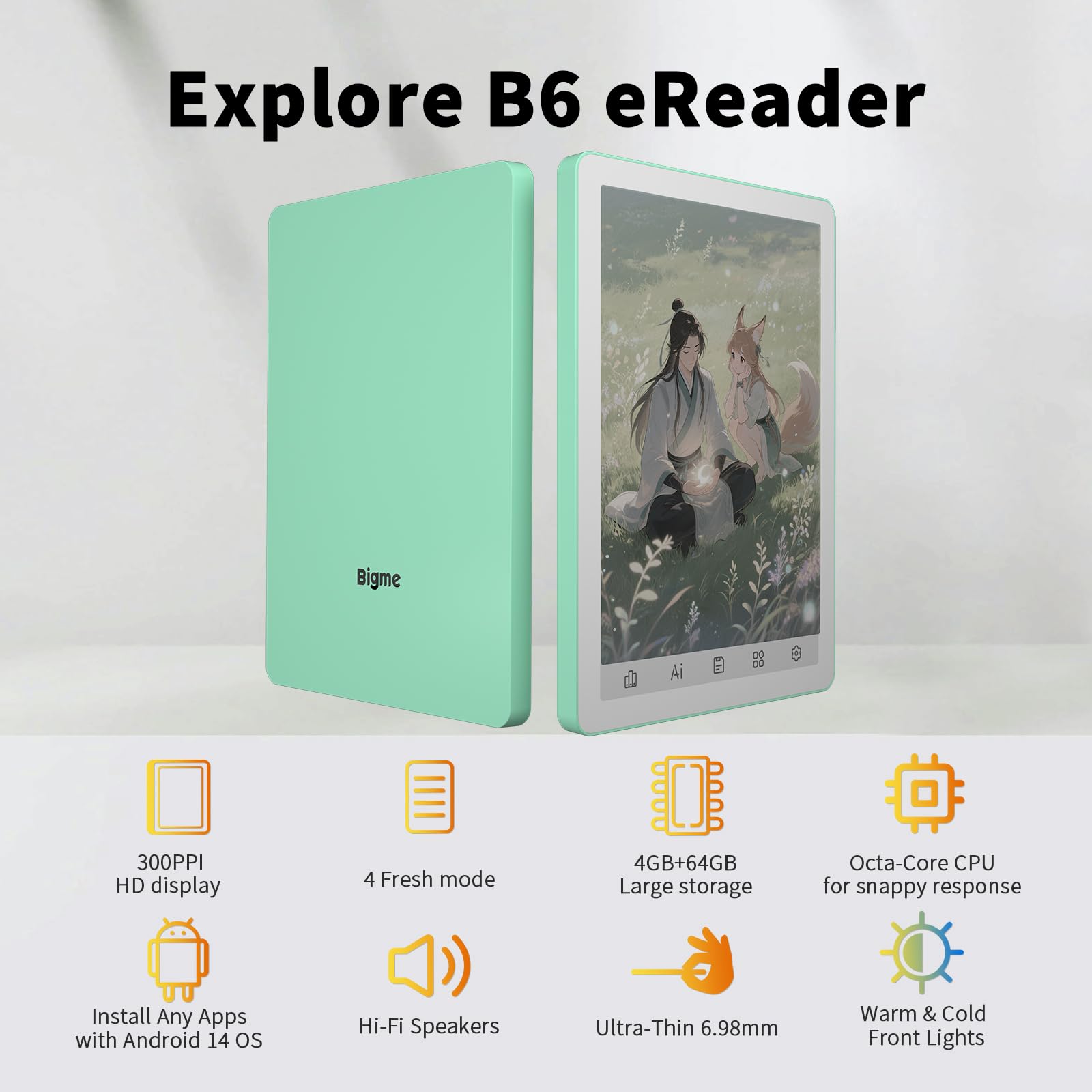 730 BigmeB6、カラー電子書籍リーダー4GB+64GB6インチ電子ペーパ Amazon.co.jp: Bigme B6、カラー電子書籍リーダー、4GB+64GB 6インチ