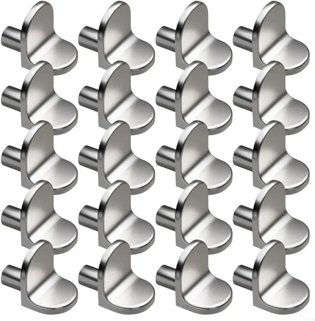 Shelf Pins 80pcs Silver Alloy Pegs
