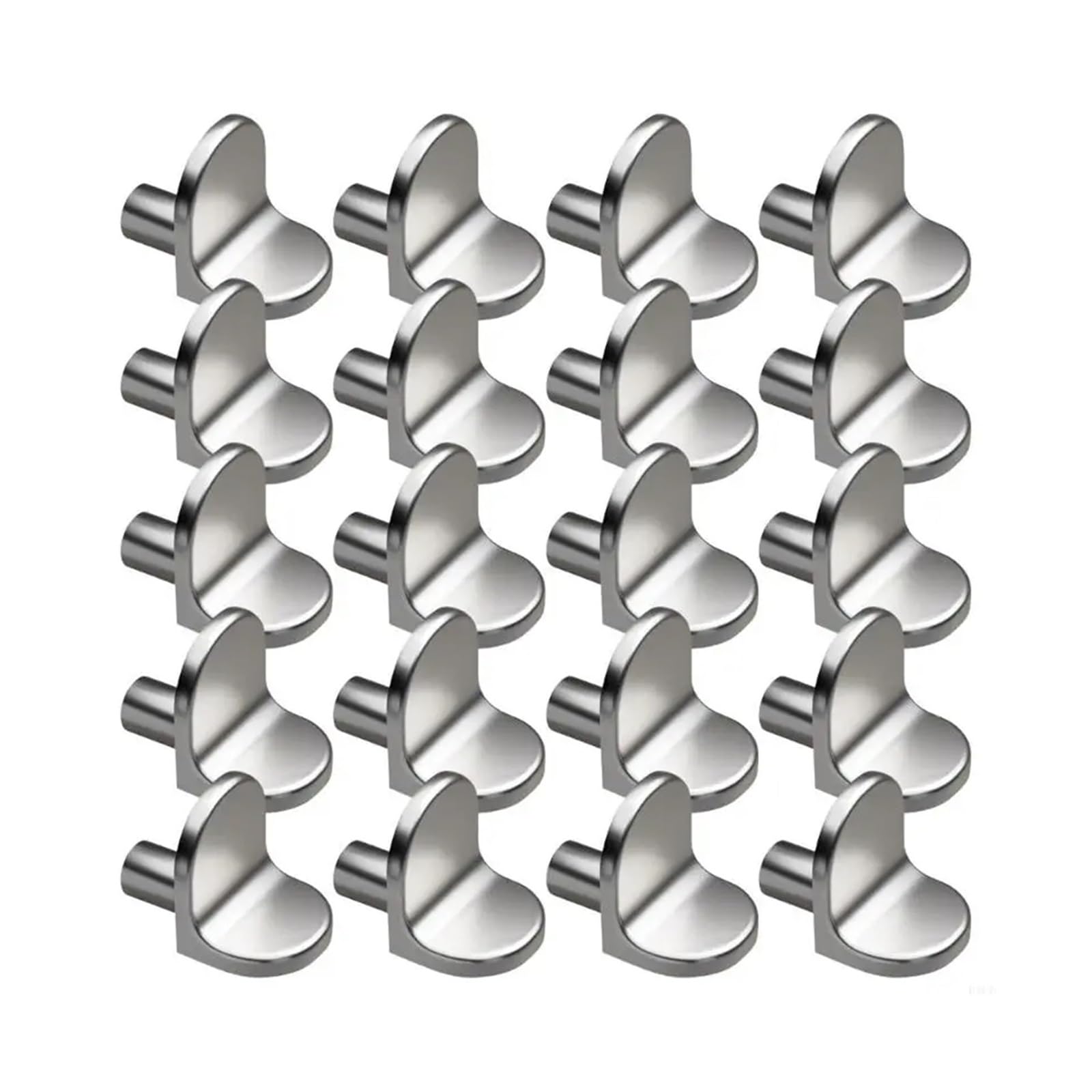 80pcs Silver Shelf Pegs for Cabinet Bookcase Closet Shelving Pins