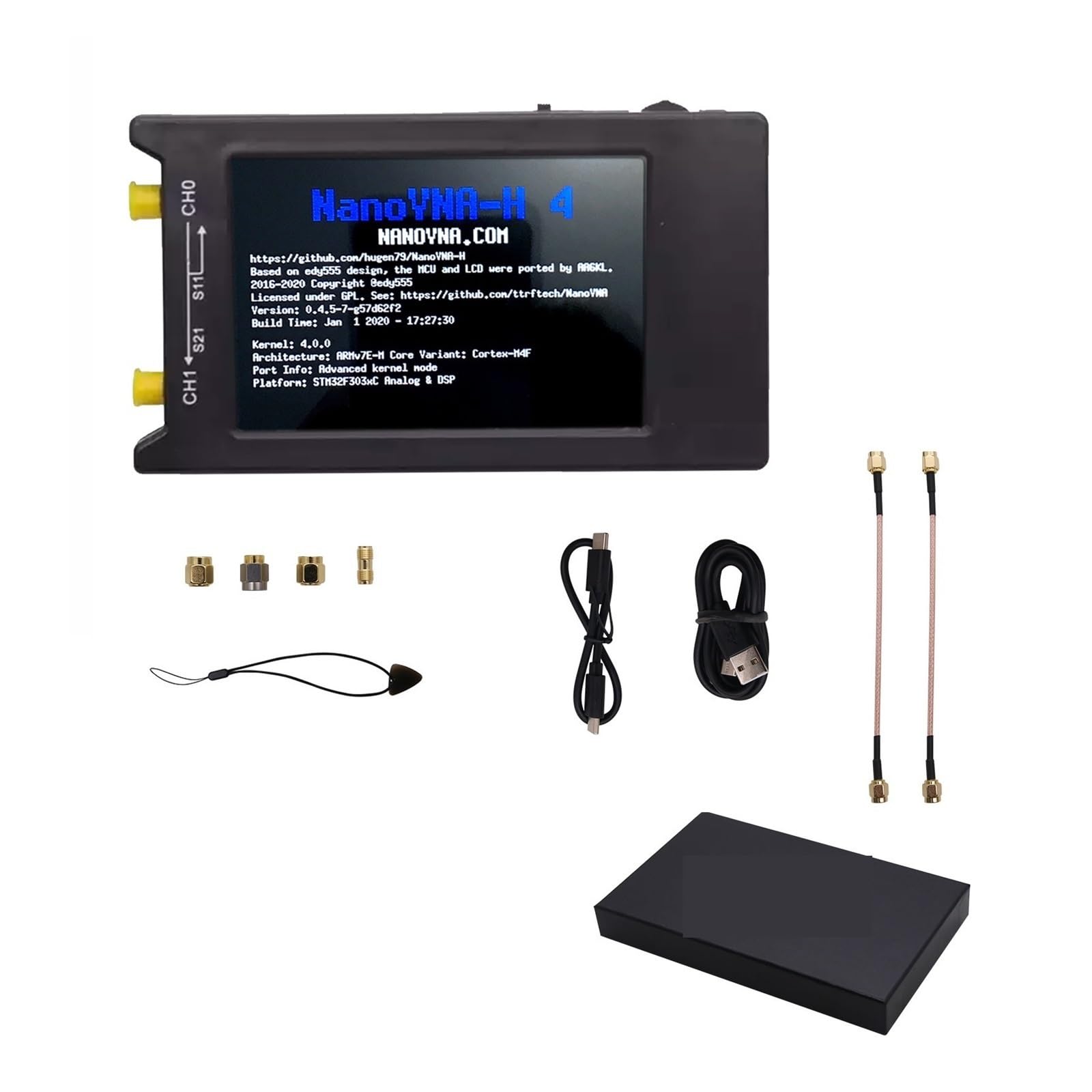 Analizator sieci 2 szt. 1,5 GHz wektorowy analizator sieci VNA-H4 z 4-calowym wyświetlaczem, antenowy do fal krótkich HF, VHF, UHF do diagnostyki kabli sieciowych
