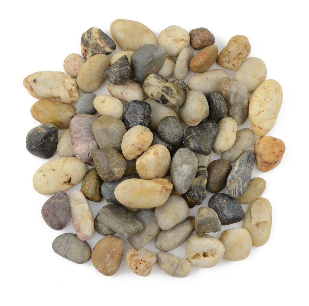 Amazon.com: CNZ Natural Polished Pebble Stone, Mixed Color