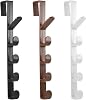 3PCS Vertical Door Hook, Multifunctional Home Storage Hooks, Clothes Bag and Hat Hanger HooksWhiteBlackBrown