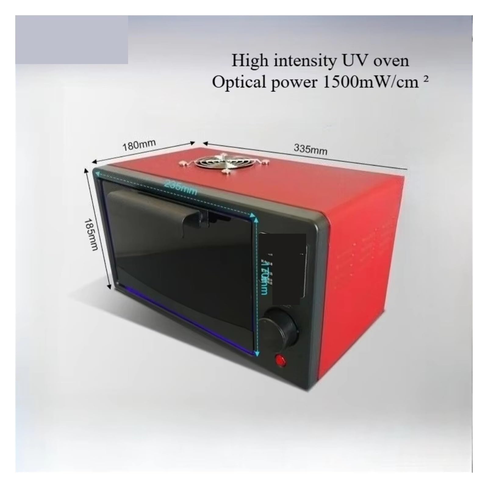 lámpara de curado UV, Caja De Curado UV Lámpara Alta Intensidad 365nm 395nm 405nm LED Pantalla Curva Resina Sin Sombras For Mantenimiento Teléfonos Móviles Horno OCA(405NM,80W Switch)