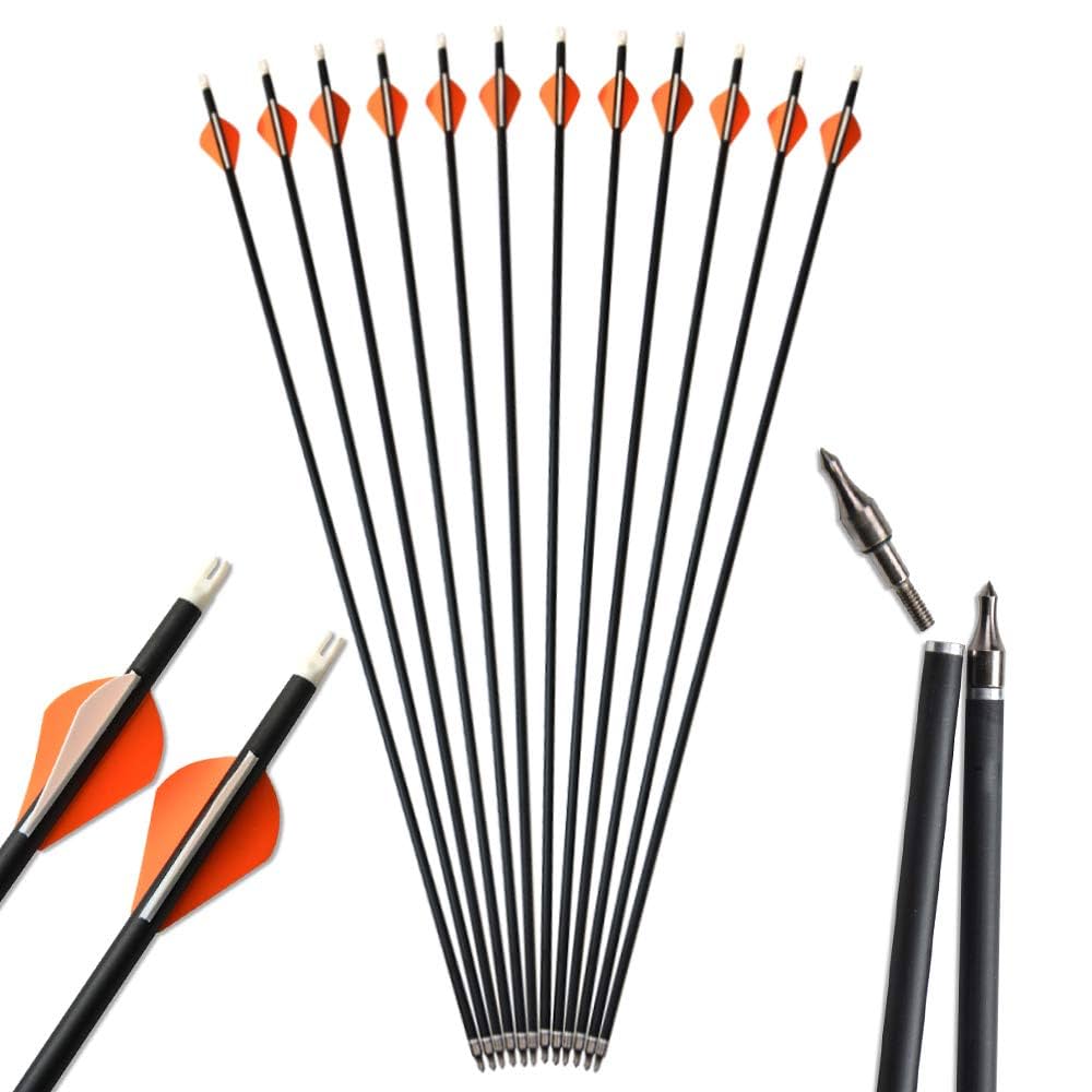 Amazon.com : ZSHJGJR 31.5 Inch Archery Mixed Carbon Arrow