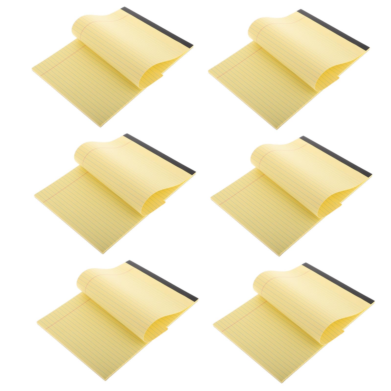 CALLARON Blocco Note Carta Cellulosa con Pagine a Righe A4 6 Giallo e Layout a Sezioni Strappabili per Lavoro e Journaling