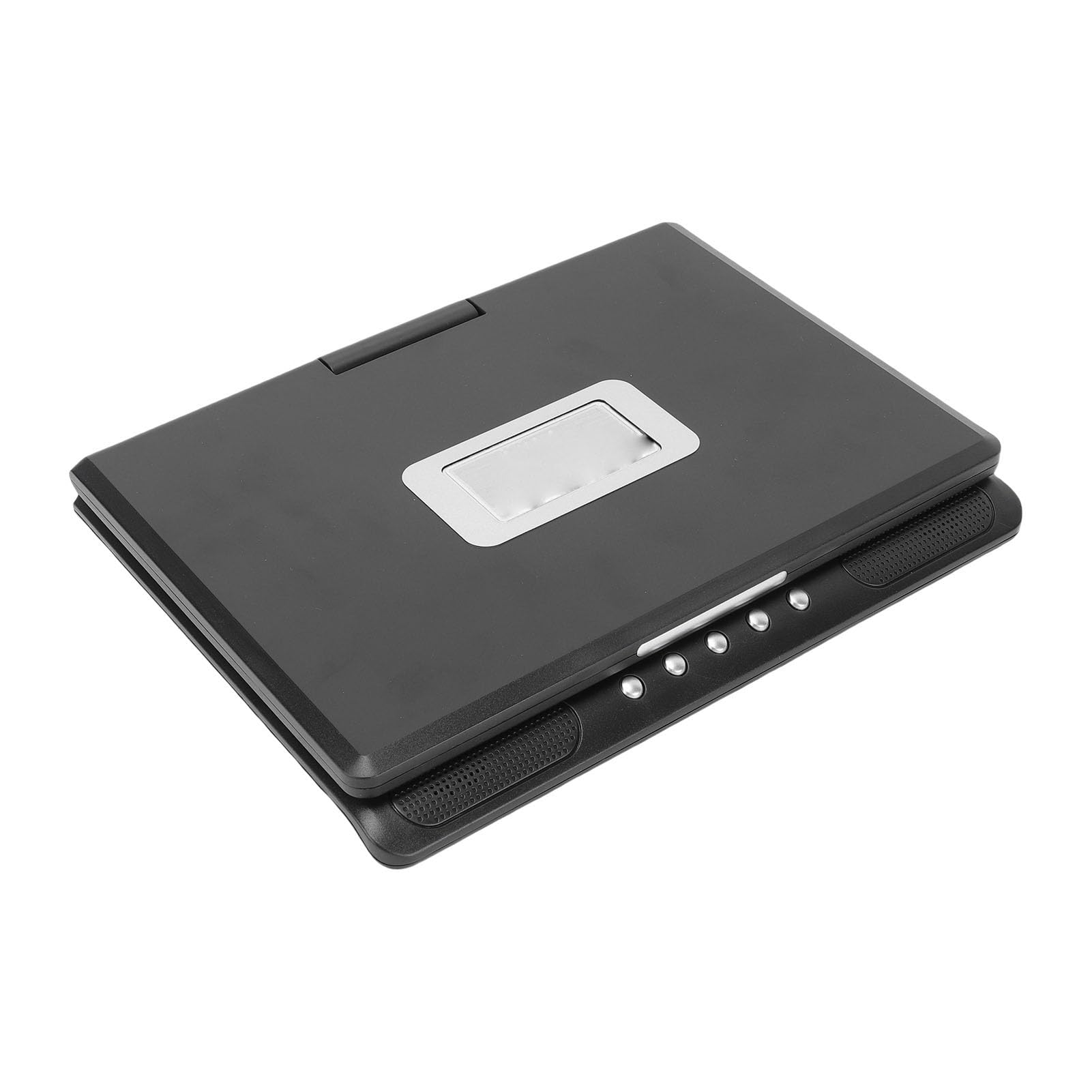 Jectse Lecteur DVD Portable de 9,8 Pouces avec télécommande, écran pivotant, Deux Haut-parleurs, Prise en Charge de l'entrée USB, de la Sortie AV et de Plusieurs (Prise UE)