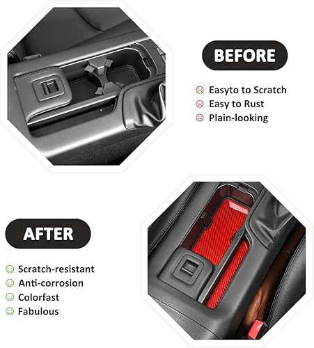 Miniatura 2 de Alfombrillas de fibra de carbono suave para automóvil, antipolvo, forros para consola central, cubierta adhesiva para Mazda MX-5 NC RF Miata