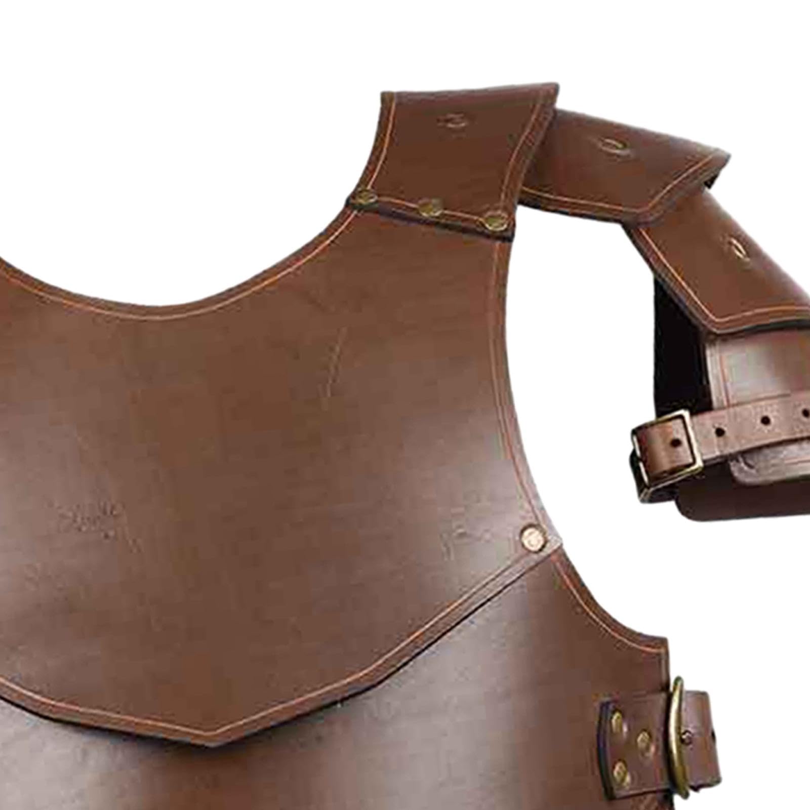 Imbracatura Pettorale E Spalle, Costume da Cavaliere, Imbracatura da Samurai, Coprispalle, Armatura per Uomo E Donna, Festa, Marrone