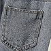 Kids Wide Leg Ripped Jeans Teen Vintage Elastic Waist Casual Denim Pants Boys Girls Summer Baggy Fashion Long Outfit(Grey, 130)