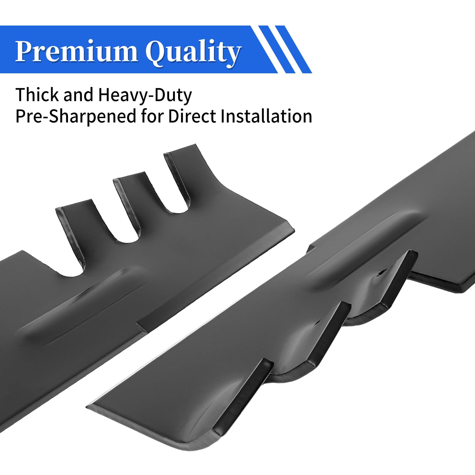 Keycci GY20852 - Cuchillas de mantillo, compatibles con John Dee re 48 pulgadas Deck D140 E170 D160 LA145 S170 LA130, cuchillas de repuesto para cortacésped AM141035 GX21784, paquete de 3