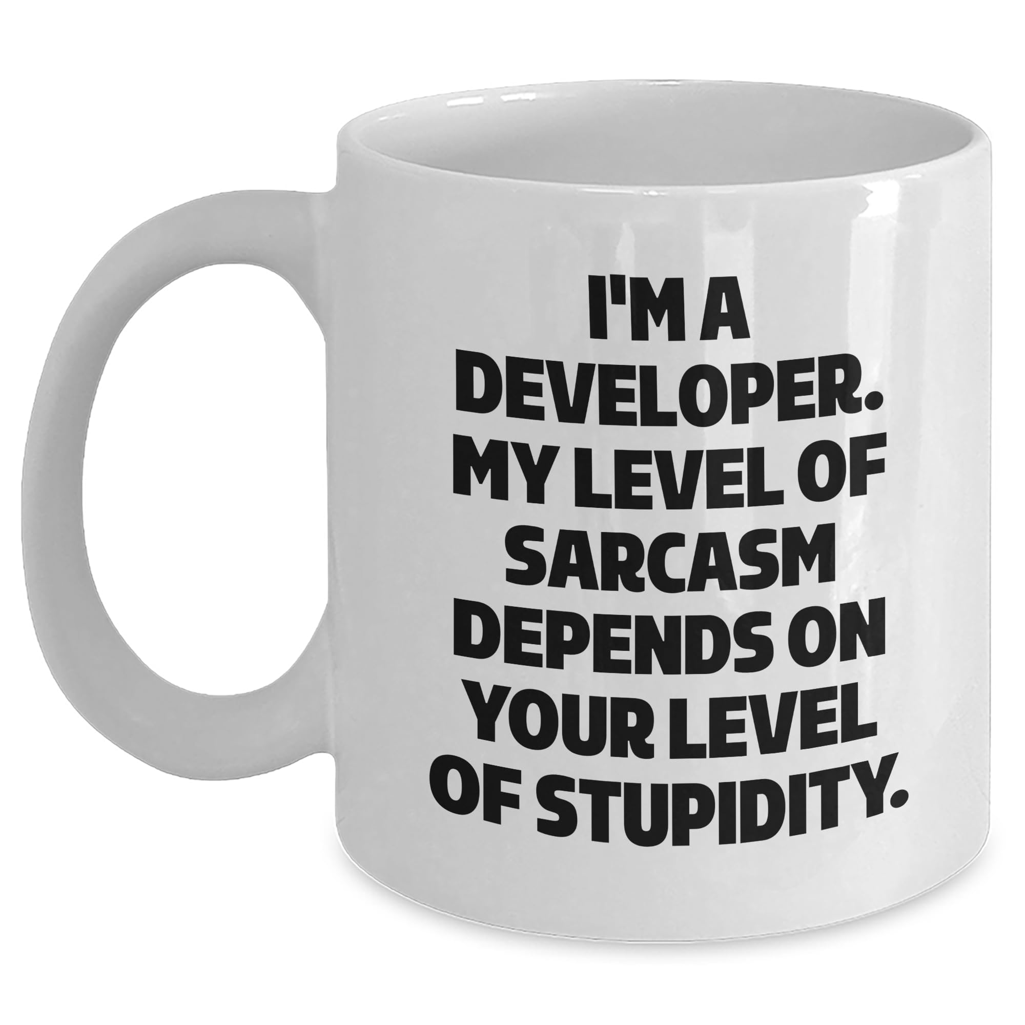 Gifts from Friends, Developer Humor White Coffee Mug, Developer Birthday Unique