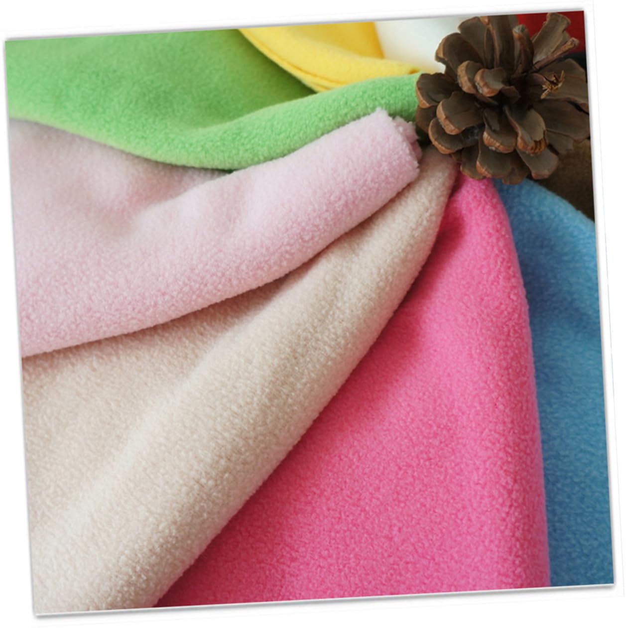 Tessuto in Pile Fai da Te 10 Pezzi, Patchwork Artigianale