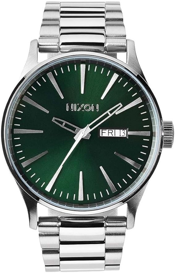 Amazon Nixon ニクソン A A356 1696 00 The Sentry Ss 42mm Silver Green セントリー シルバー グリーン ユニセックス アナログ腕時計 A メンズ腕時計 腕時計 通販