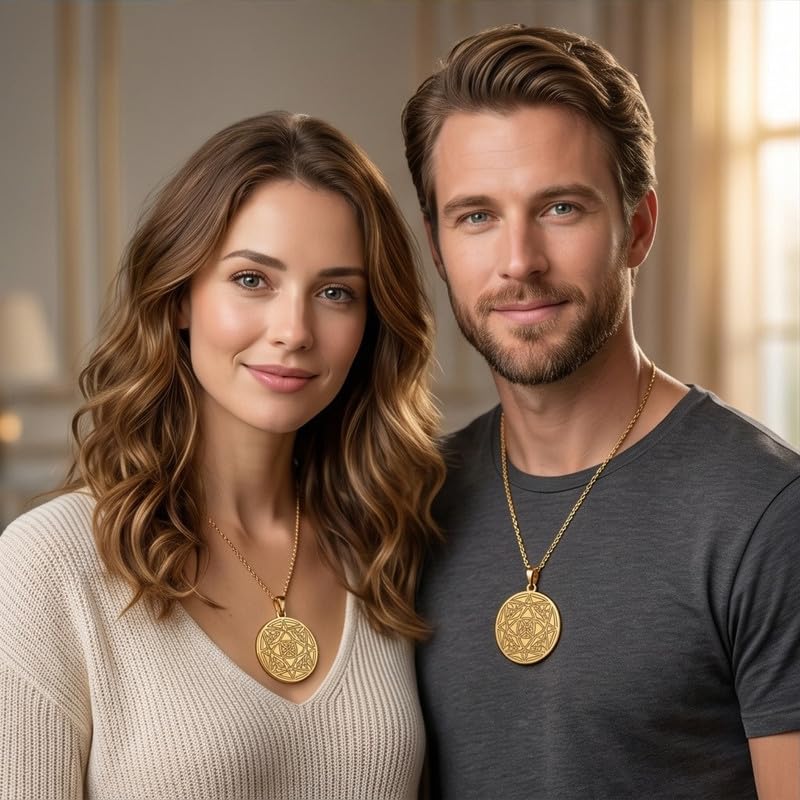 Collier géométrie sacrée argent anti-ternissement - 4