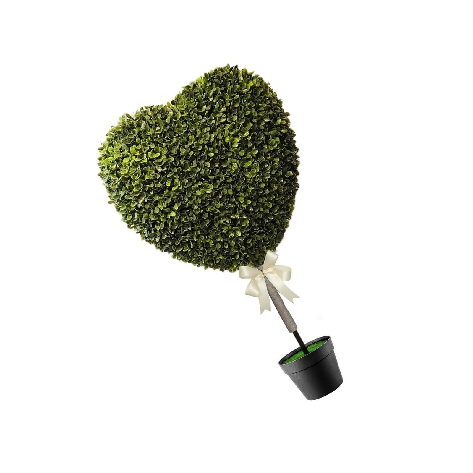 Piquet de jardin en cœur décoration extérieure et ornement de plantes