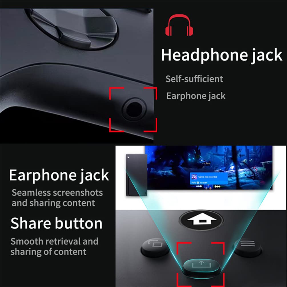 LiLiTok Gampad Controller per Xbox Serise X/S Wireless Controller, Antiscivolo Rocker Gaming Maniglia con 2.4G Adpater per PC Gaming Accessori (giallo)