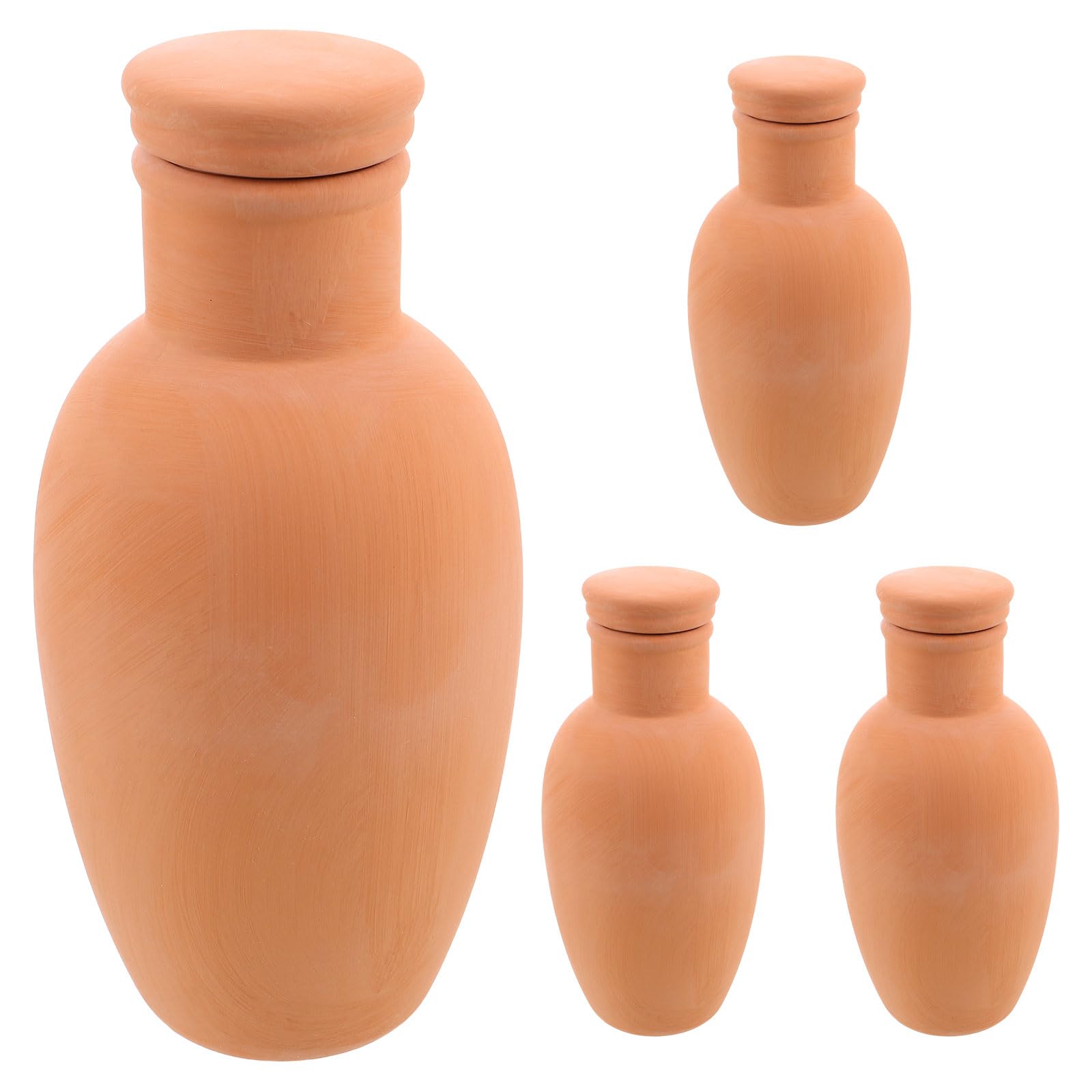 4pièces Dispositif Arrosage Argile Piquets Arrosage Automatique pour Plantes Intérieur Et Extérieur Arroseurs Terre Cuite pour Petits Espaces