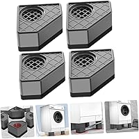 Vista 3 de Almohadilla de elevación de pies para lavadora, 4 piezas, almohadillas de elevación de arandela gris, estabilizadores, accesorio de lavadora a