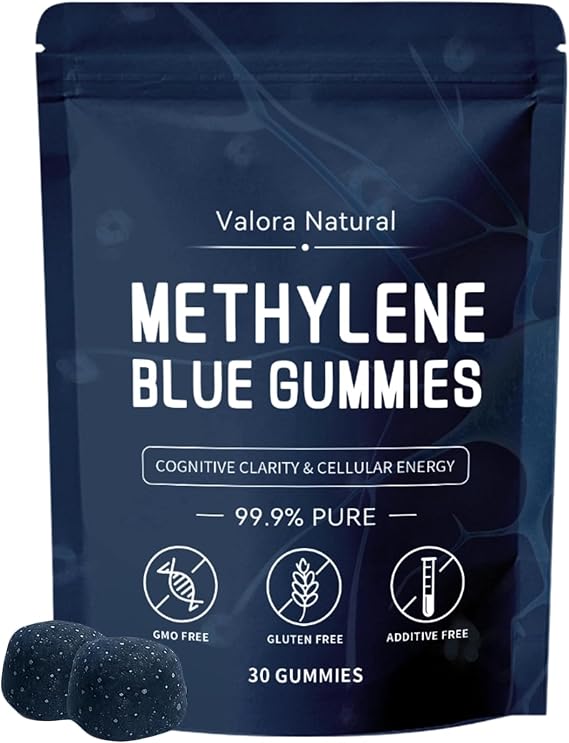 Amazon.com: Valora Natural Methylene Blue Gummies, Supports Daily Focus ...