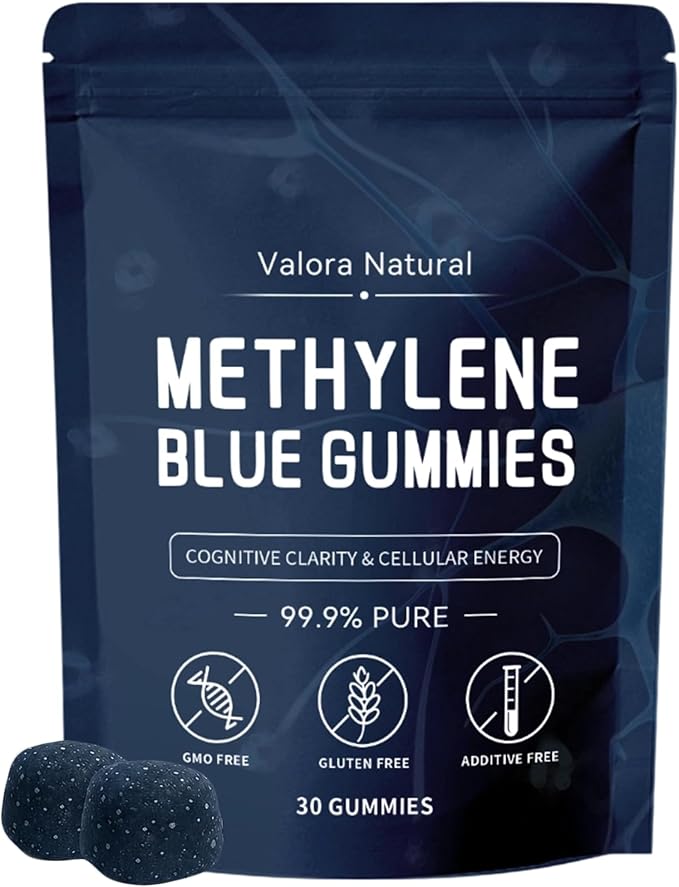 Amazon.com: Valora Natural Methylene Blue Gummies, Supports Daily Focus ...