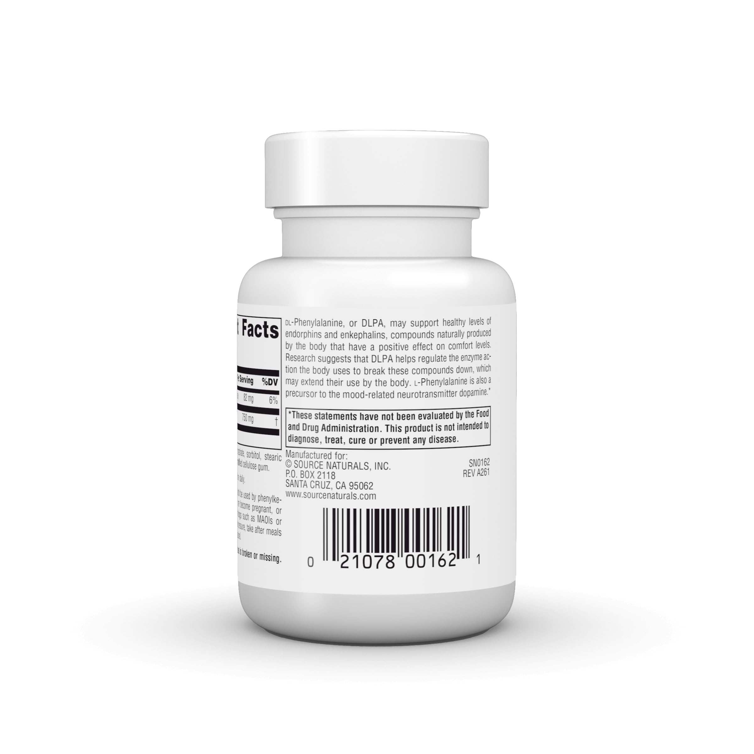 Amazon.com: Source Naturals DLPA DL-Phenylalanine, Supports an