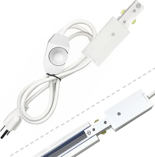 Track Lighting Live End Cord with Inlne Dimmer Switch, 4.92FT