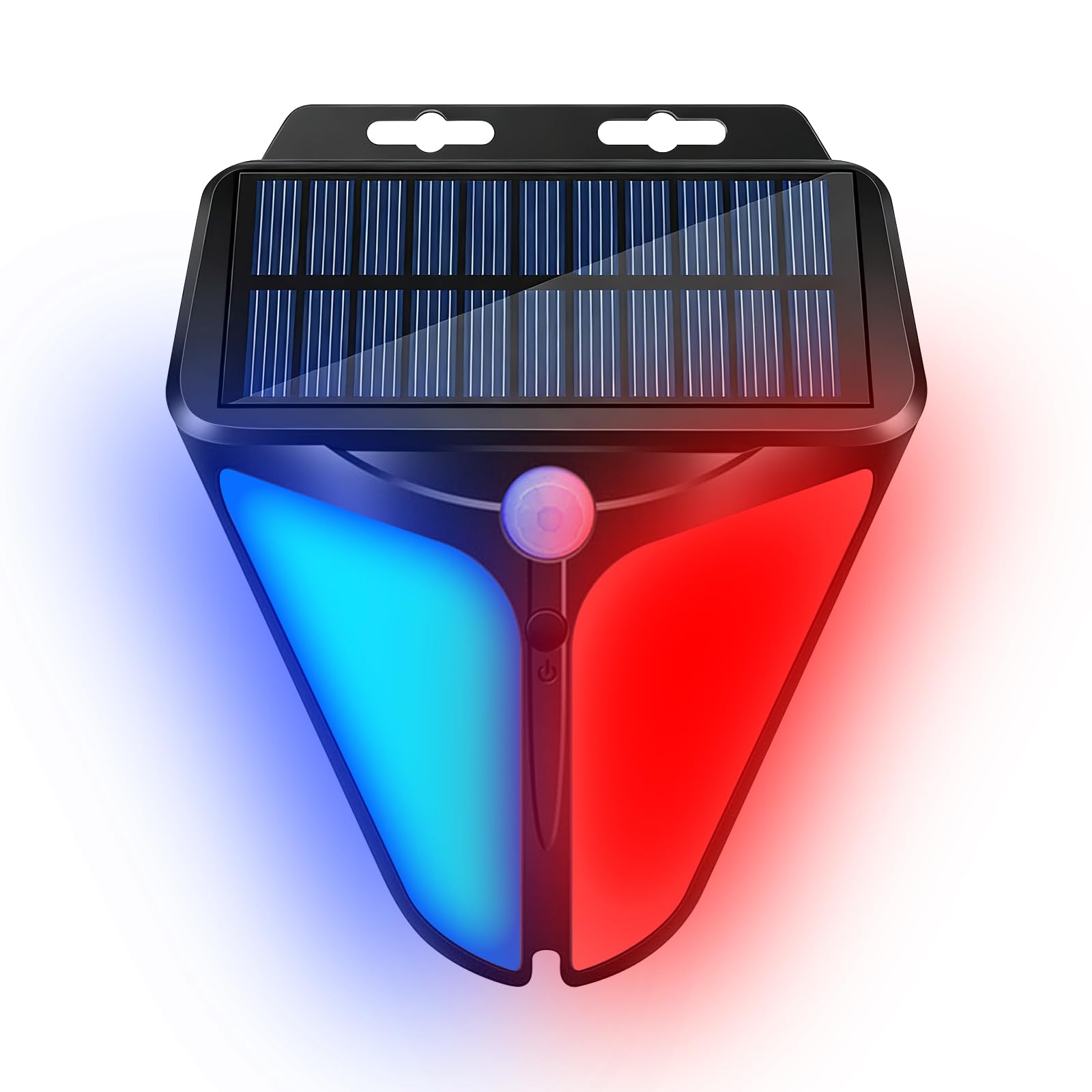 Aolyty Solar Strobe Warning Lights 129db Alarm Outdoor,4 Working Modes Solar Power Motion Sensor Alarm Light,IP65 Waterproof Security Siren Light for Pasture,Home,Farm,Barn,Villa,Yard