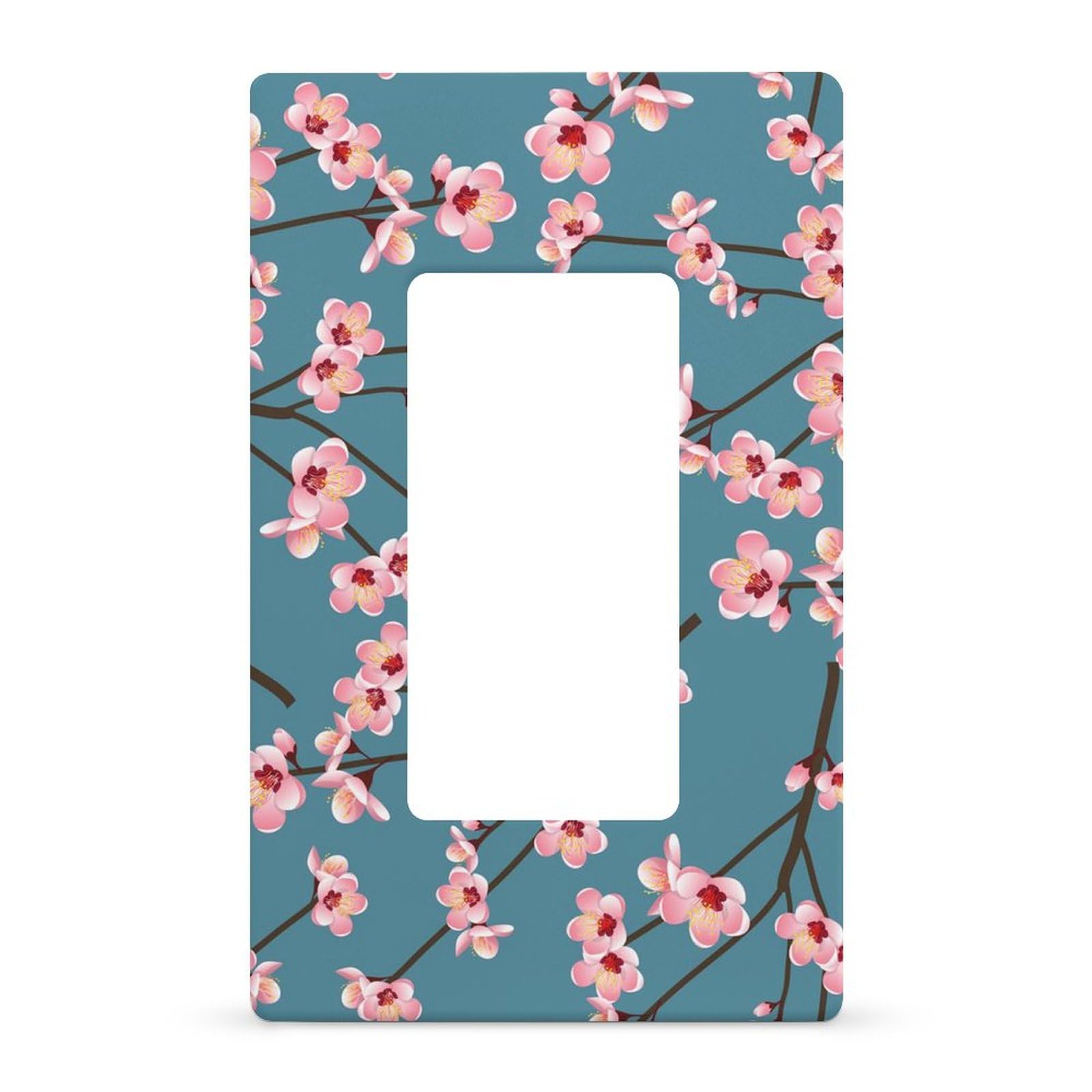 Single Hole Wallplate, Momo Peach Flower Blossom Decorative Wall Plate Switch Plate Outlet Cover