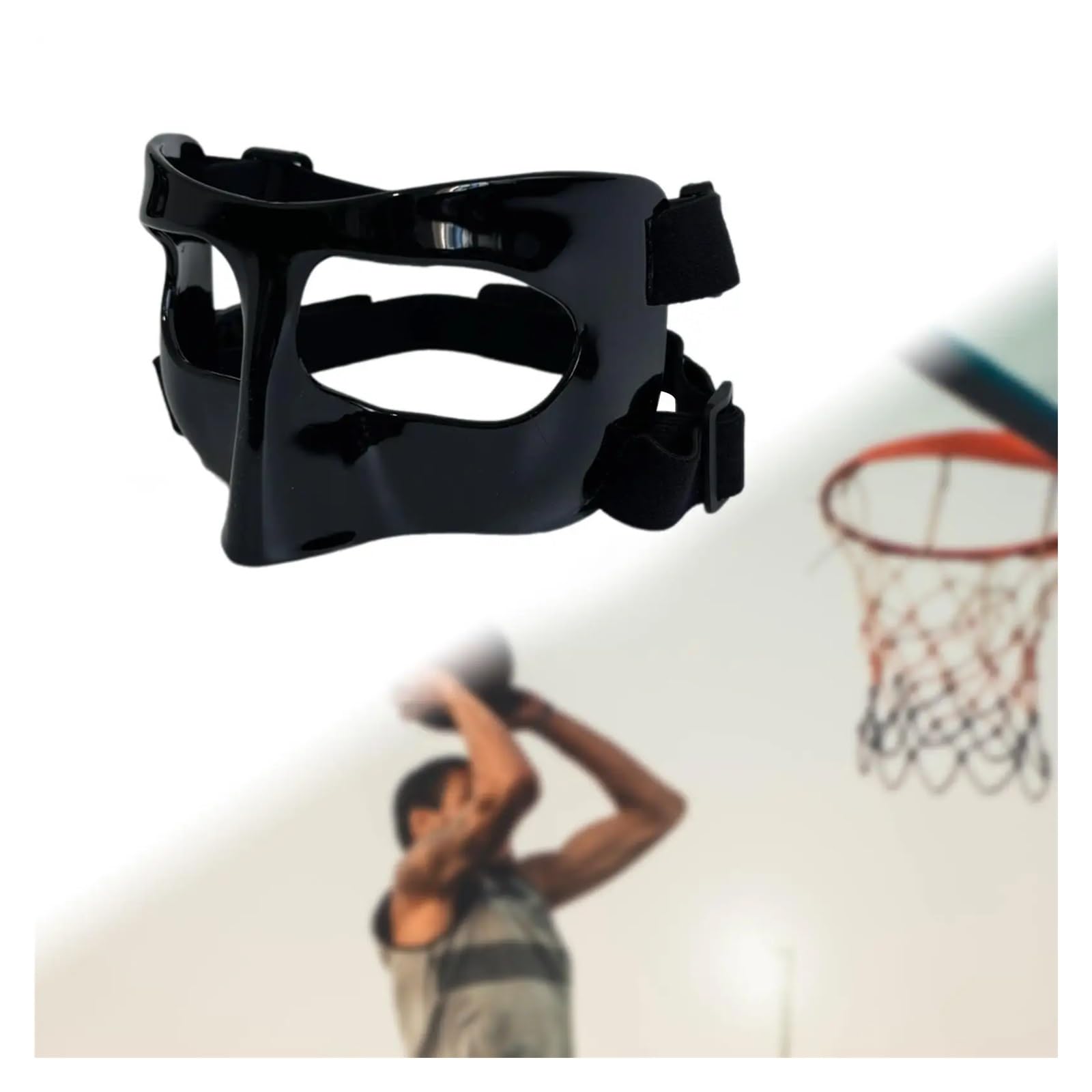 Máscara de Entrenamiento para Baloncesto Máscara de Baloncesto, Protector Nariz, protección Facial Ajustable, for Rota for fútbol, ​​Entrenamiento atlético