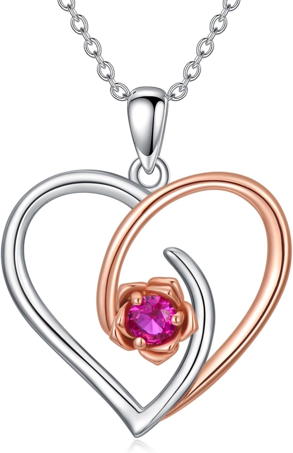 14K Solid Gold Infinity Heart Necklace for Women Real Gold Jewelry Birthday Christmas Gifts for Her Girlfriend Mom Wife 18 inches