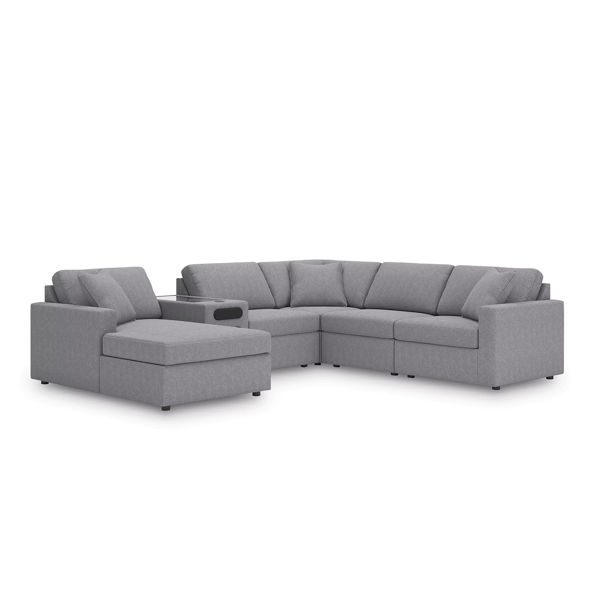 Signature Design by Ashley Modular Sectional Sofa with Speakers, U-Shaped