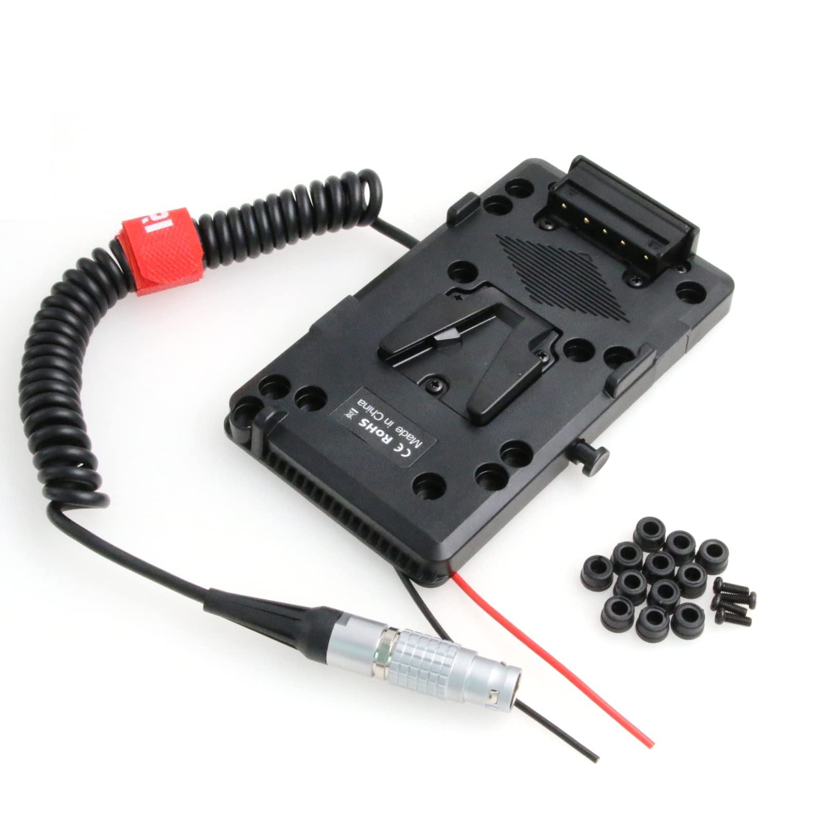 Kit 2 Batteries Li-ion 230Wh + Double Chargeur Pour Reflex Alexa - KinoSun/Rolux, Rouge