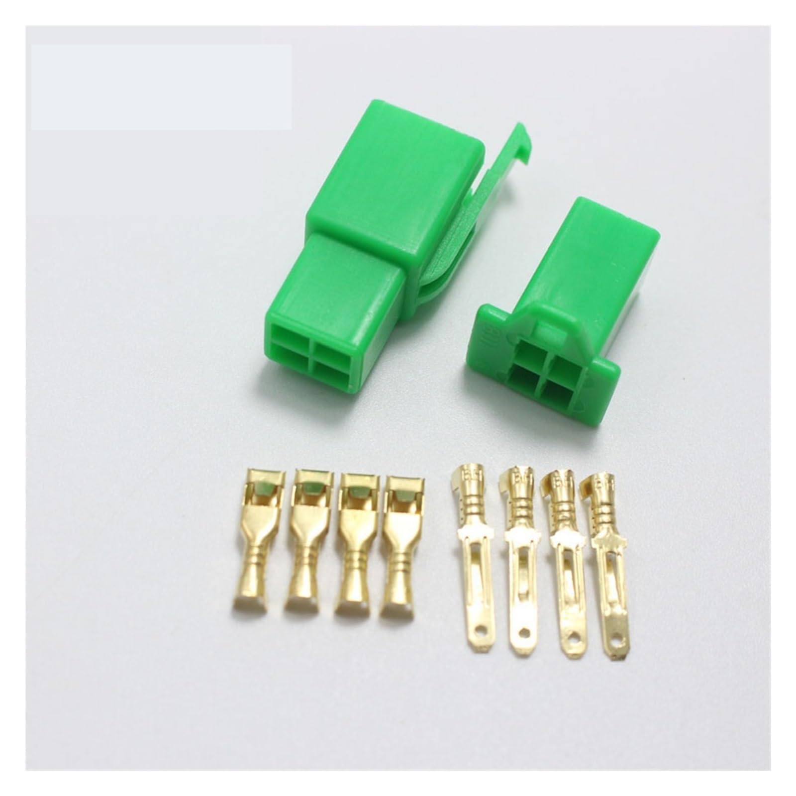 QMKADFQXF 1set 2.8mm 4P Green Electrical Connector Kits 2.8 mm 4Pin Male Female Socket