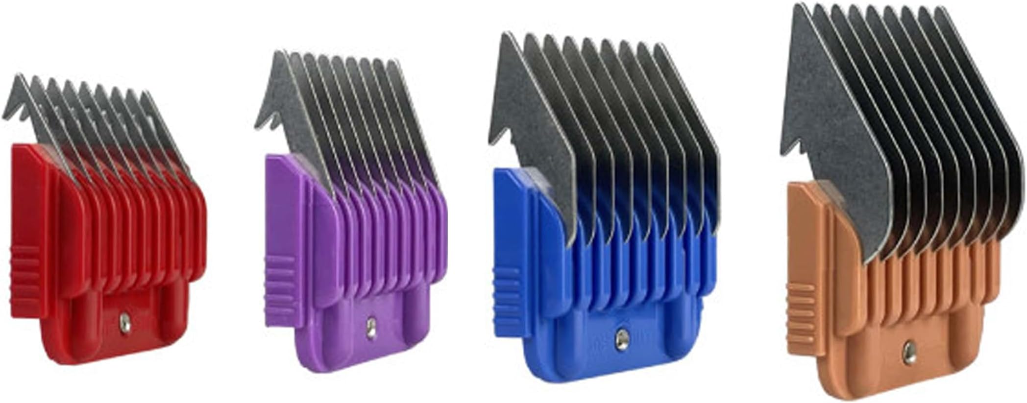 Masterclip Metal Comb Guides for Dog Clipper Clippers - choose your size 16mm, 19mm, 22mm, 25mm, 32mm or a Multi pack of 4 sizes (4 Pack - 3mm, 6mm, 10mm, 13mm)