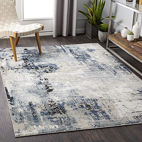 Surya Paris Teppich Wohnzimmer Modern – Abstrakt Design in Marmor Optik für Wohnzimmer,...