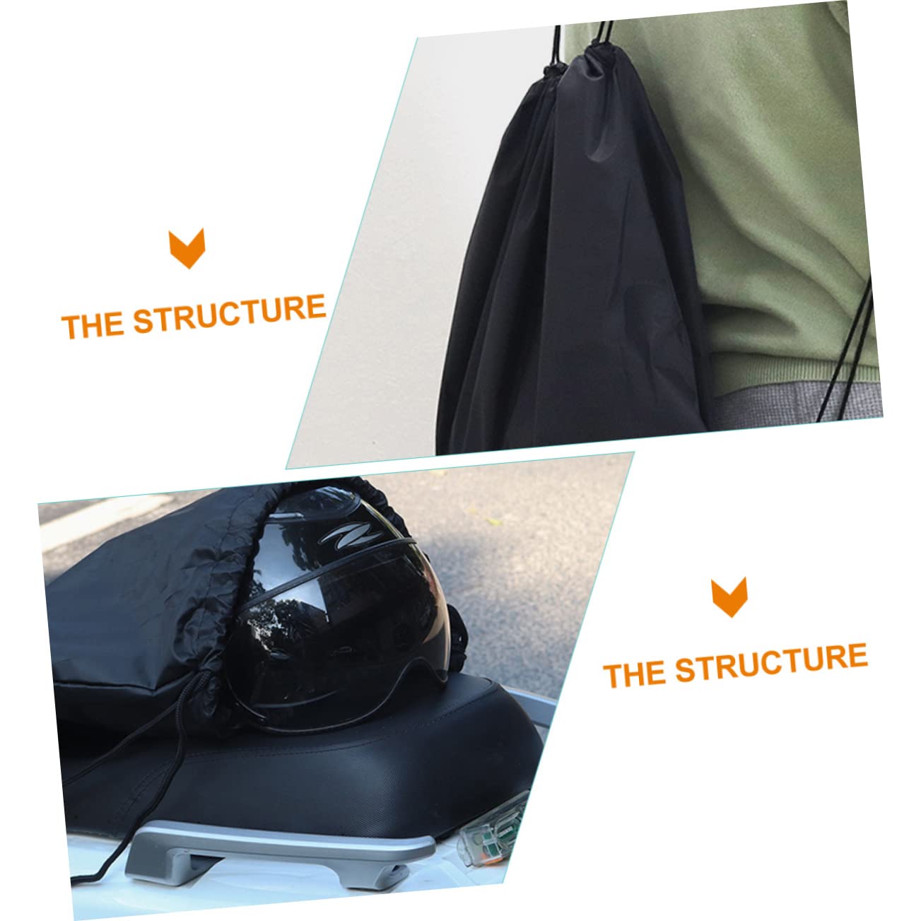 MAGICLULU 5 Pezzi Borsa Porta Casco con Coulisse per Zaino Protettivo per Casco Sport Leggera e Traspirante per Scuole Allenamento