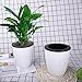 Vencer 3 Pack Self Watering Plante Flower Pot,Suitable for All Plants,Herbs,African Violets,Succulents,Flowers Or Start Plants,White,VF-059