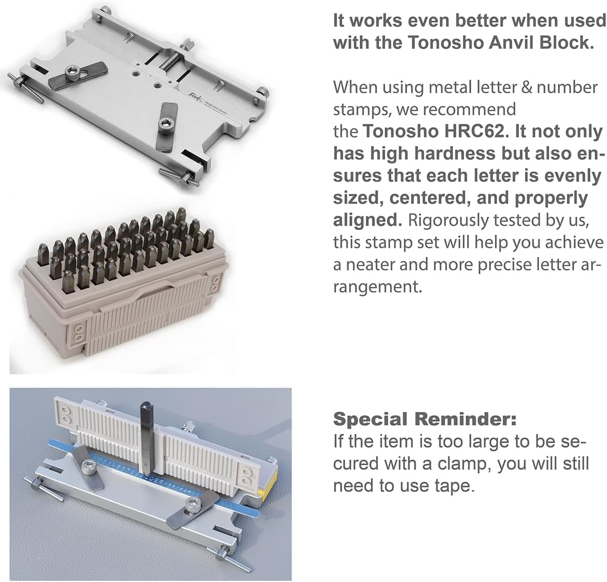 1.5mm (1/16") Letter and Number Stamp Set with Patented Alignment Tool Box and 2 Markers – A–Z & 0–9 Metal Punch Kit for Jewelry,DIY (HRC62 Steel)