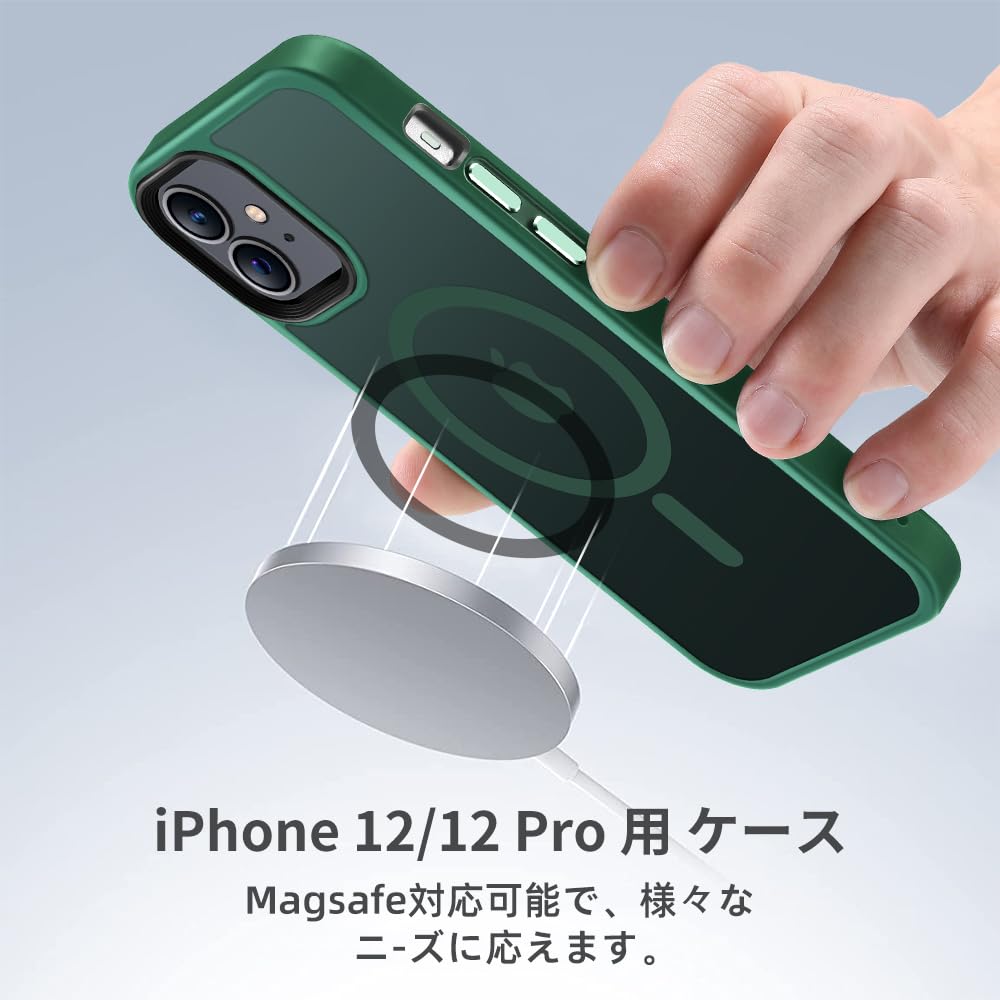 Amazon.co.jp: 【米軍規格・MagSafe対応】Gtsoho iPhone 12 / 12 Pro  